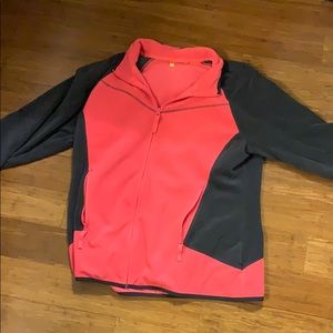 Pink and gray SUPER soft zip up sweater